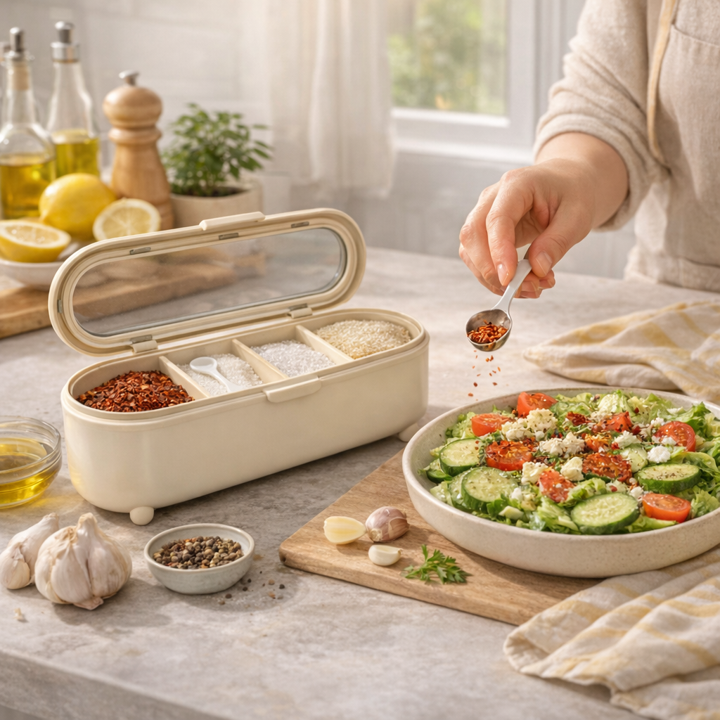 Brineliacosh ® Multi-Compartment Seasoning Box