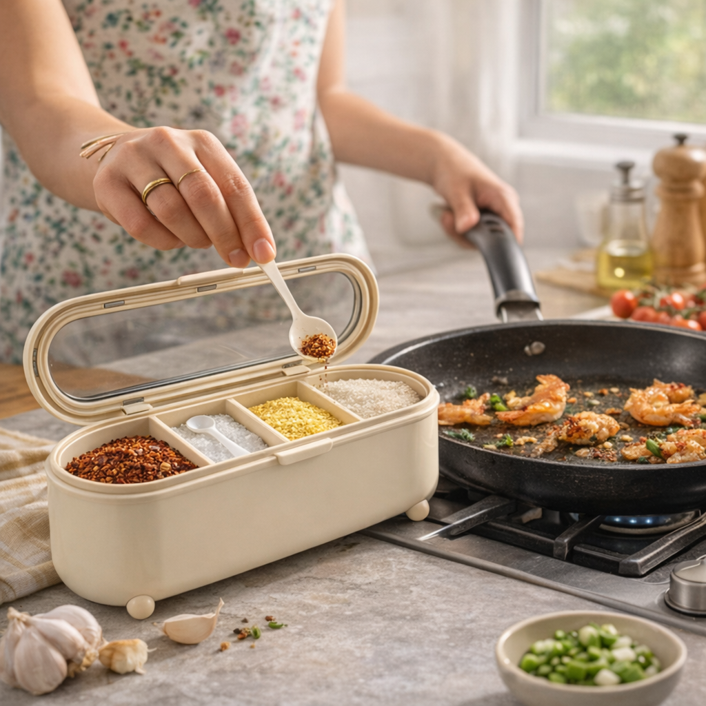 Brineliacosh ® Multi-Compartment Seasoning Box