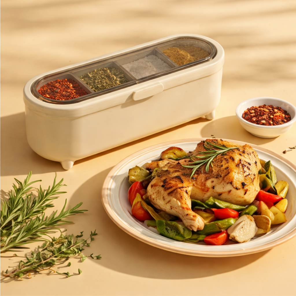 Brineliacosh ® Multi-Compartment Seasoning Box
