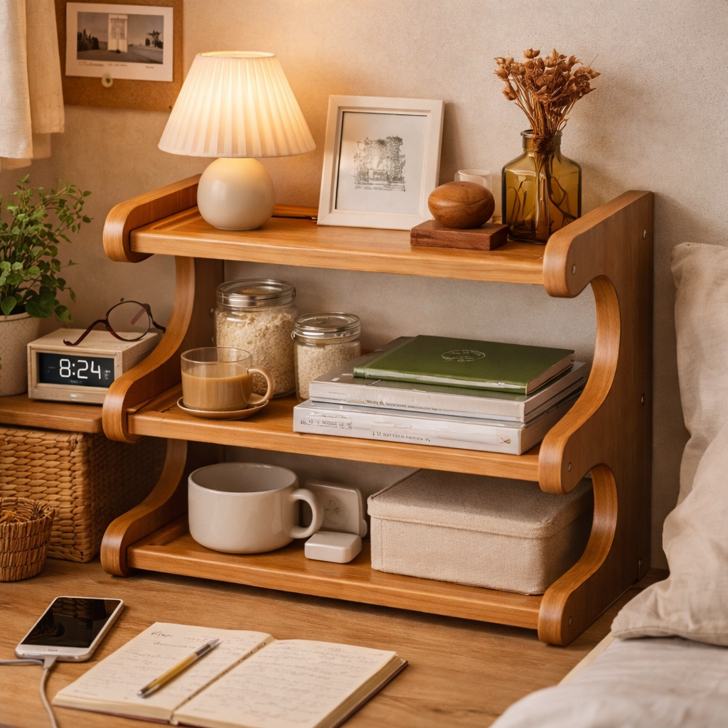 Brineliacosh® 3-Tier Wooden Desktop Organizer Shelf