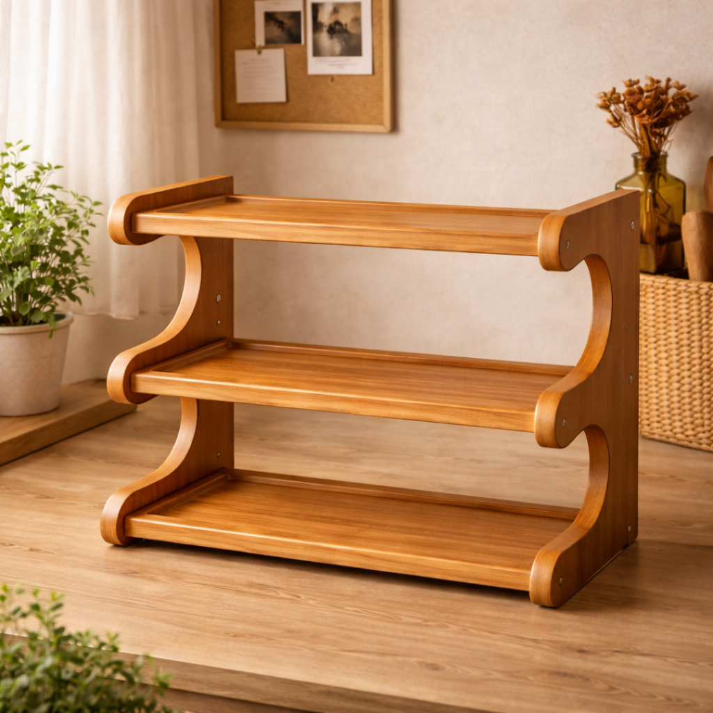 Brineliacosh® 3-Tier Wooden Desktop Organizer Shelf
